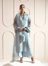 Aymal By Alizeh Fashion Luxury Embroidered Chiffon 3 Piece Unstitched Suit AF25AV2 D-06 DHANAK