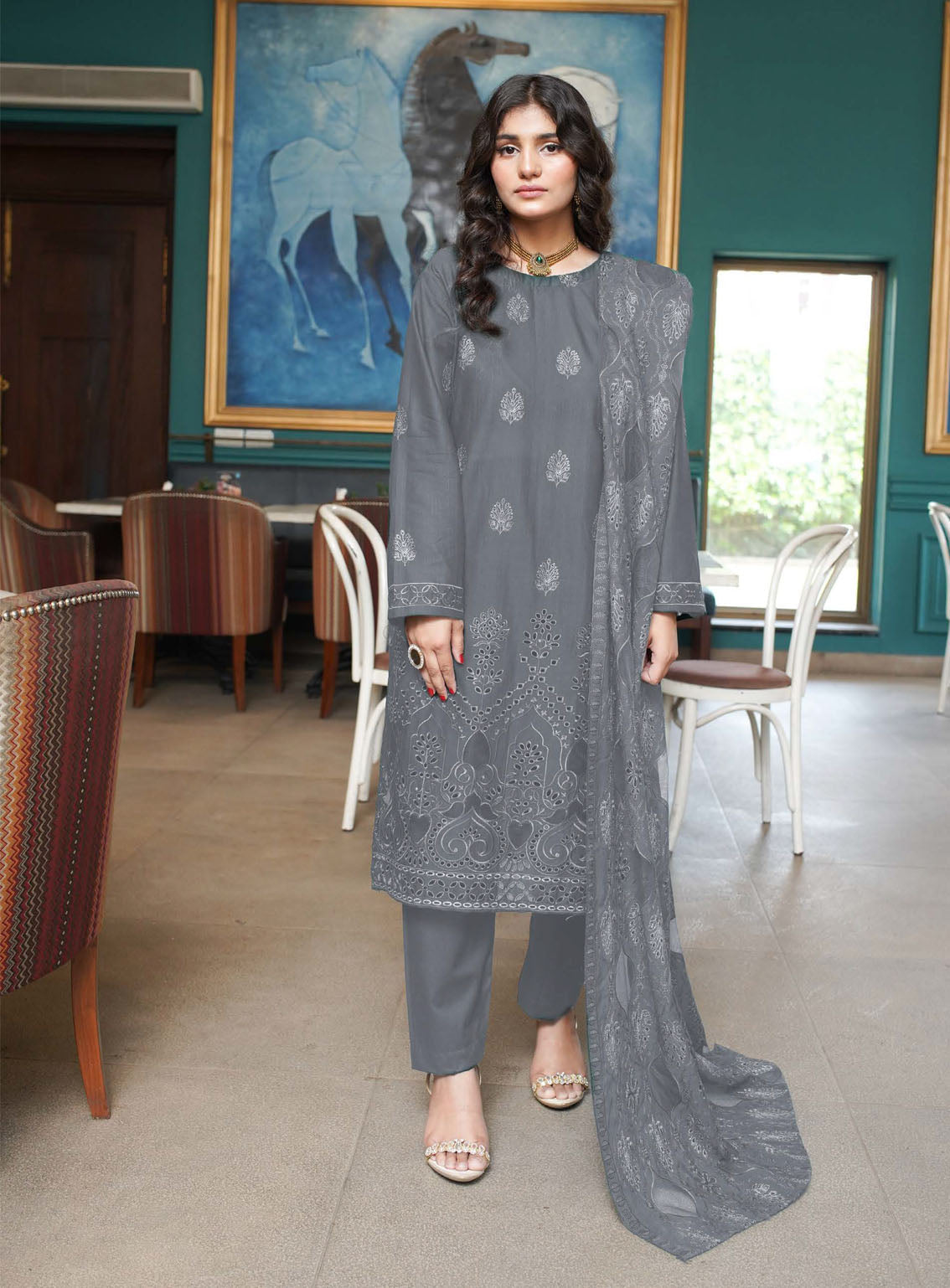 Ayzal By Mian Rafiq Doriya Embroidered Lawn 3 Piece Unstitched Suit MR24A DCL-01 Ayzal By Mian Rafiq Doriya Embroidered Lawn 3 Piece Unstitched Suit MR24A DCL-01