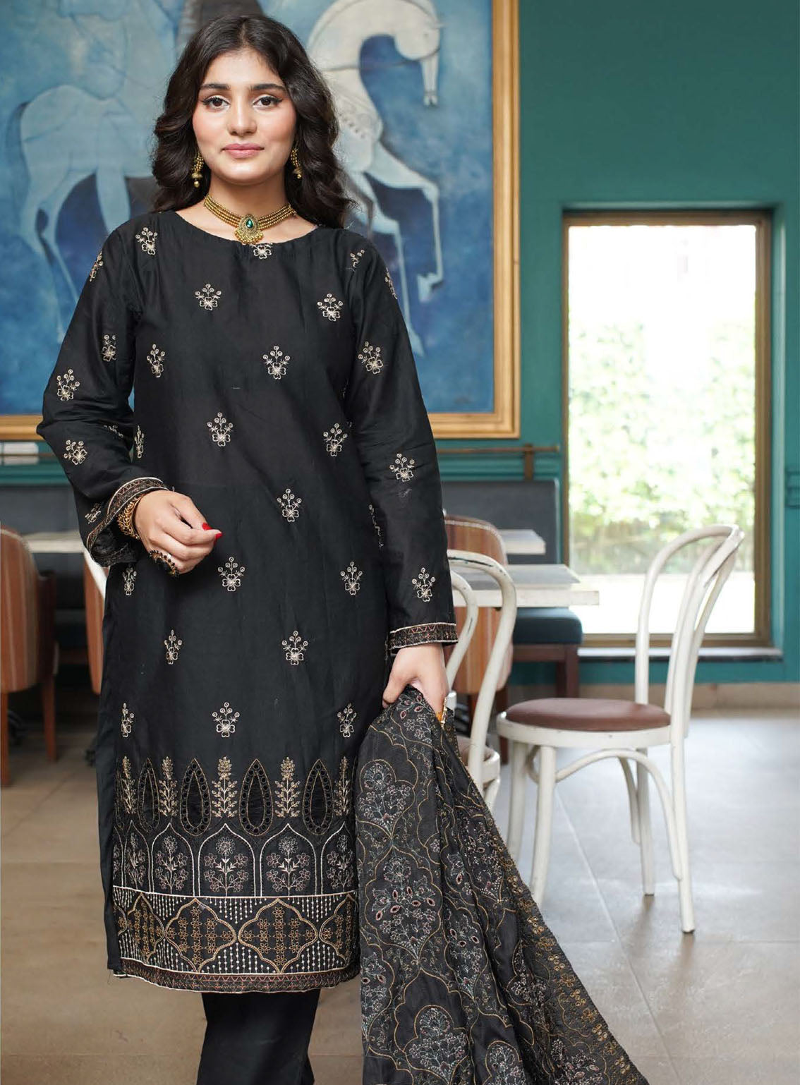 Ayzal By Mian Rafiq Doriya Embroidered Lawn 3 Piece Unstitched Suit MR24A DCL-04 Ayzal By Mian Rafiq Doriya Embroidered Lawn 3 Piece Unstitched Suit MR24A DCL-04