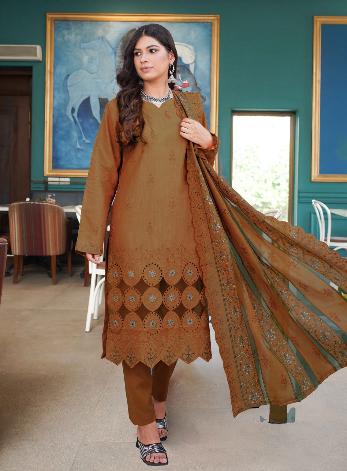 Ayzal By Mian Rafiq Doriya Embroidered Lawn 3 Piece Unstitched Suit MR24A DCL-07 Ayzal By Mian Rafiq Doriya Embroidered Lawn 3 Piece Unstitched Suit MR24A DCL-07