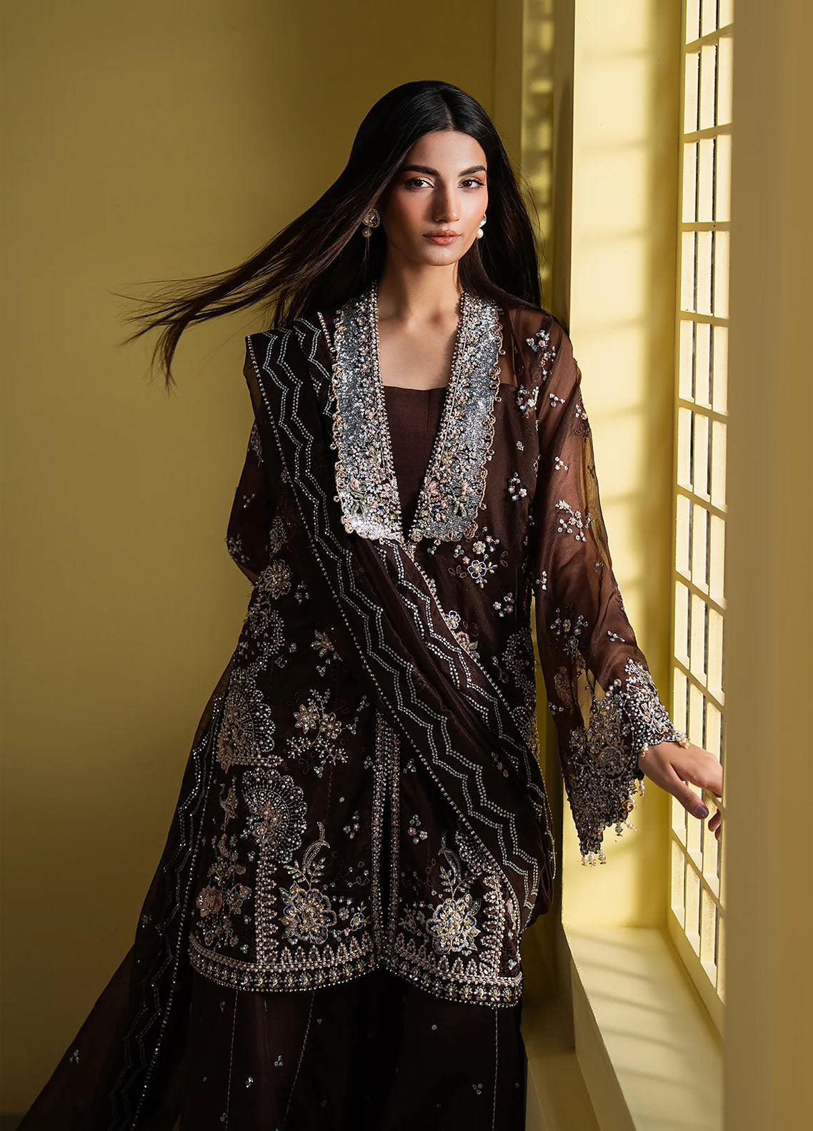 Ayzel By Afrozeh Ayzel By Afrozeh Solaris Embroidered Organza 3 Piece Unstitched Suit AF25ASWF D-01 Ayzel By Afrozeh Ayzel By Afrozeh Solaris Embroidered Organza 3 Piece Unstitched Suit AF25ASWF D-01