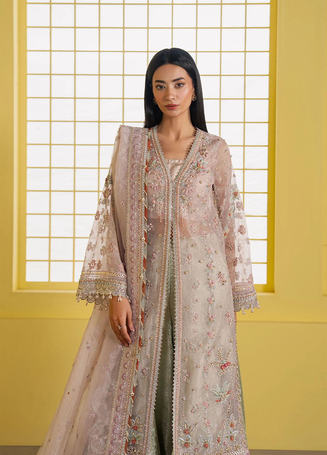 Ayzel By Afrozeh Ayzel By Afrozeh Solaris Embroidered Organza 3 Piece Unstitched Suit AF25ASWF D-03 Ayzel By Afrozeh Ayzel By Afrozeh Solaris Embroidered Organza 3 Piece Unstitched Suit AF25ASWF D-03