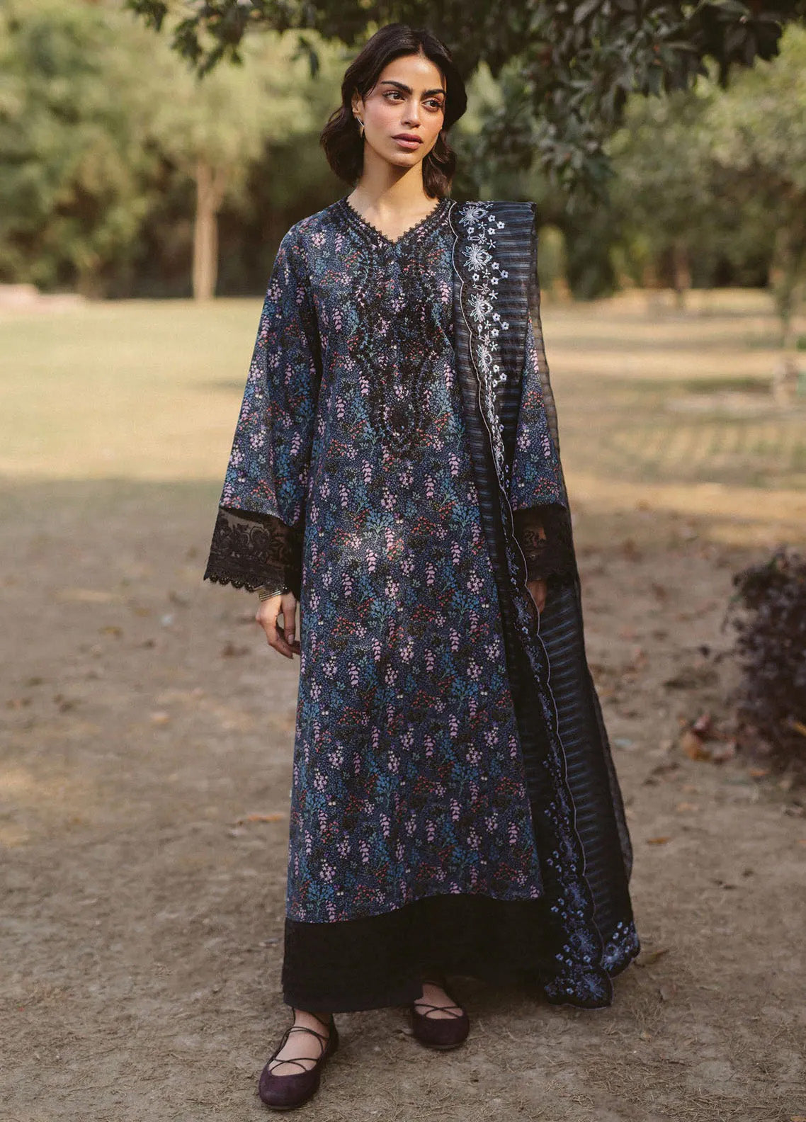 Ayzel By Afrozeh Core Embroidered Lawn 3 Piece Unstitched Suit AF24ACLV2 D-09 AZIEL Ayzel By Afrozeh Core Embroidered Lawn 3 Piece Unstitched Suit AF24ACLV2 D-09 AZIEL