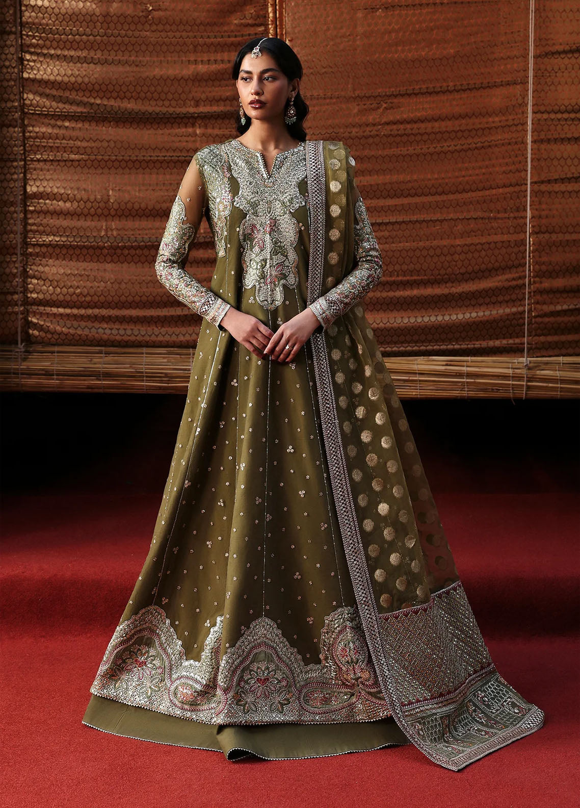 Ayzel By Afrozeh Kaashvi Embroidered Net 3 Piece Unstitched Suit AF25KW D-06 JHANVI Ayzel By Afrozeh Kaashvi Embroidered Net 3 Piece Unstitched Suit AF25KW D-06 JHANVI