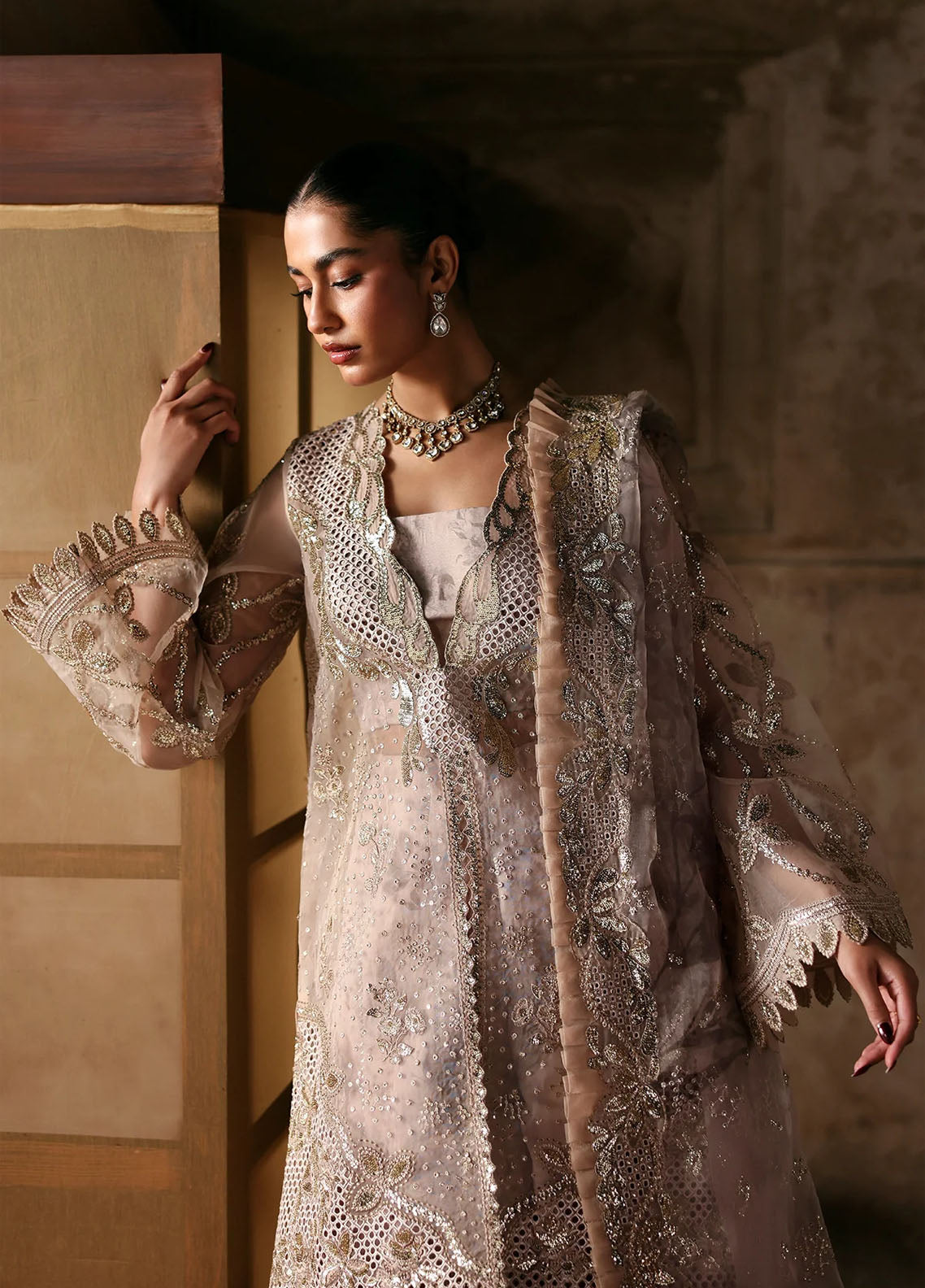 Ayzel By Afrozeh Kaashvi Embroidered Organza 3 Piece Unstitched Suit AF25KW D-02 NEYSA Ayzel By Afrozeh Kaashvi Embroidered Organza 3 Piece Unstitched Suit AF25KW D-02 NEYSA