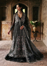Ayzel By Afrozeh Kaashvi Embroidered Organza 3 Piece Unstitched Suit AF25KW D-03 ARUSHI