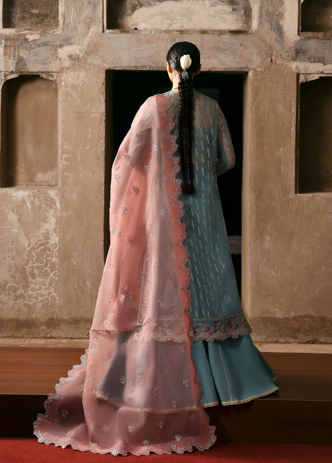 Ayzel By Afrozeh Kaashvi Embroidered Organza 3 Piece Unstitched Suit AF25KW D-04 RAVINA Ayzel By Afrozeh Kaashvi Embroidered Organza 3 Piece Unstitched Suit AF25KW D-04 RAVINA