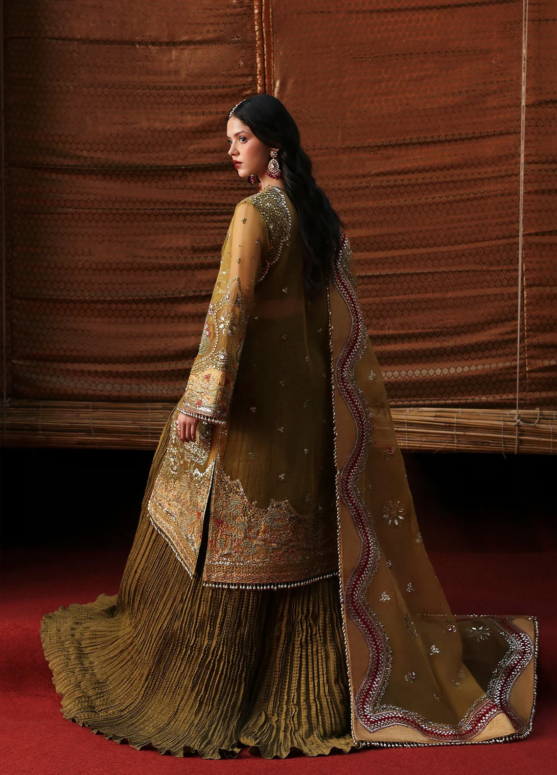 Ayzel By Afrozeh Kaashvi Embroidered Organza 3 Piece Unstitched Suit AF25KW D-07 USHNA Ayzel By Afrozeh Kaashvi Embroidered Organza 3 Piece Unstitched Suit AF25KW D-07 USHNA