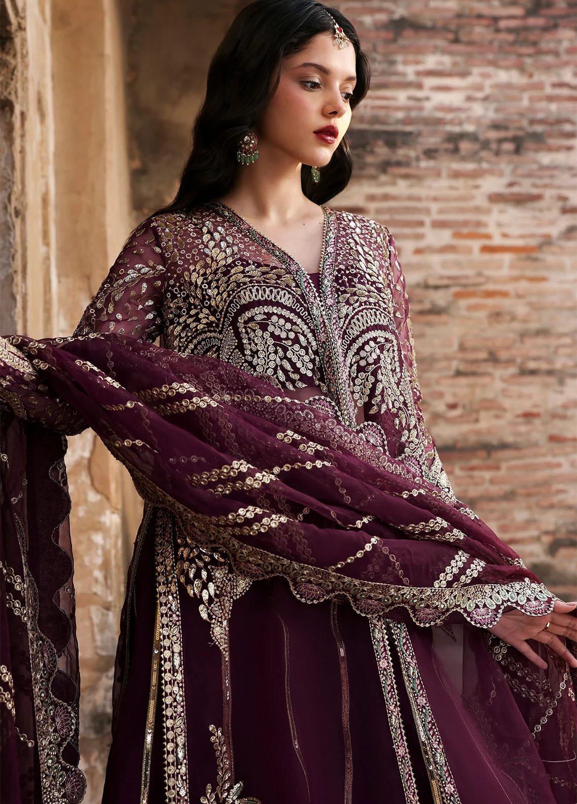 Ayzel By Afrozeh Kaashvi Embroidered Organza 3 Piece Unstitched Suit AF25KW D-10 TARAANI Ayzel By Afrozeh Kaashvi Embroidered Organza 3 Piece Unstitched Suit AF25KW D-10 TARAANI