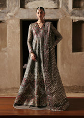 Ayzel By Afrozeh Kaashvi Embroidered Tissue Zari 3 Piece Unstitched Suit AF25KW D-05 NIRVA