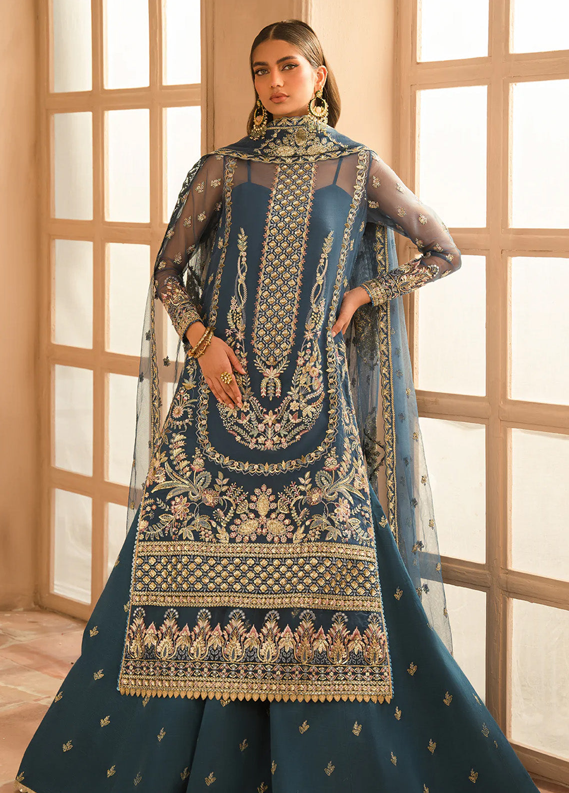 Ayzel By Afrozeh Panache Embroidered Organza 3 Piece Unstitched Suit AF24PF D-03 LARA Ayzel By Afrozeh Panache Embroidered Organza 3 Piece Unstitched Suit AF24PF D-03 LARA