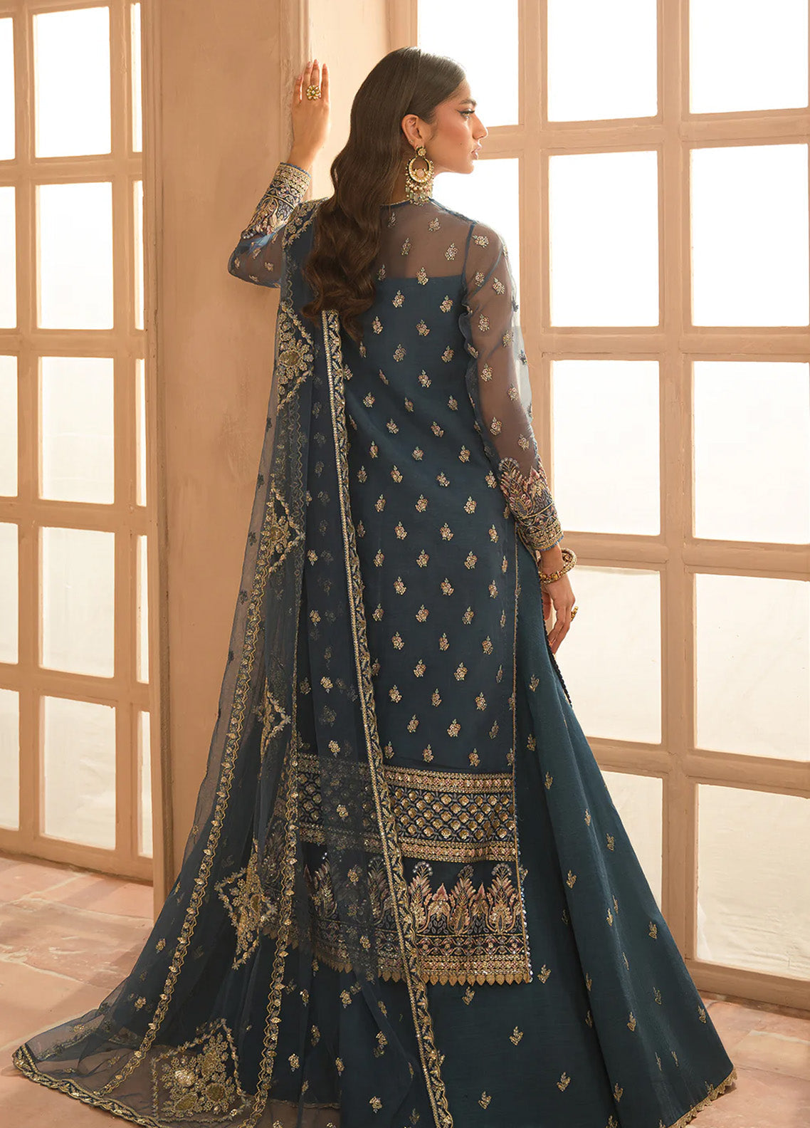 Ayzel By Afrozeh Panache Embroidered Organza 3 Piece Unstitched Suit AF24PF D-03 LARA Ayzel By Afrozeh Panache Embroidered Organza 3 Piece Unstitched Suit AF24PF D-03 LARA