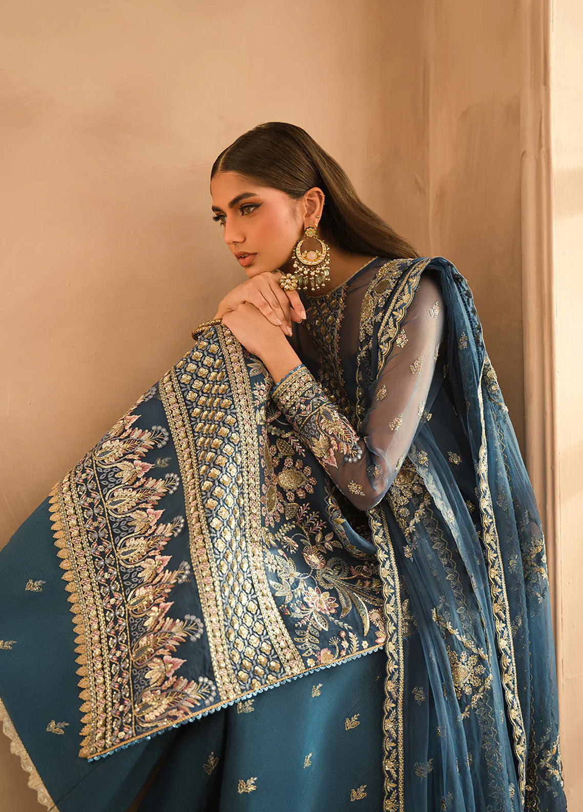 Ayzel By Afrozeh Panache Embroidered Organza 3 Piece Unstitched Suit AF24PF D-03 LARA Ayzel By Afrozeh Panache Embroidered Organza 3 Piece Unstitched Suit AF24PF D-03 LARA