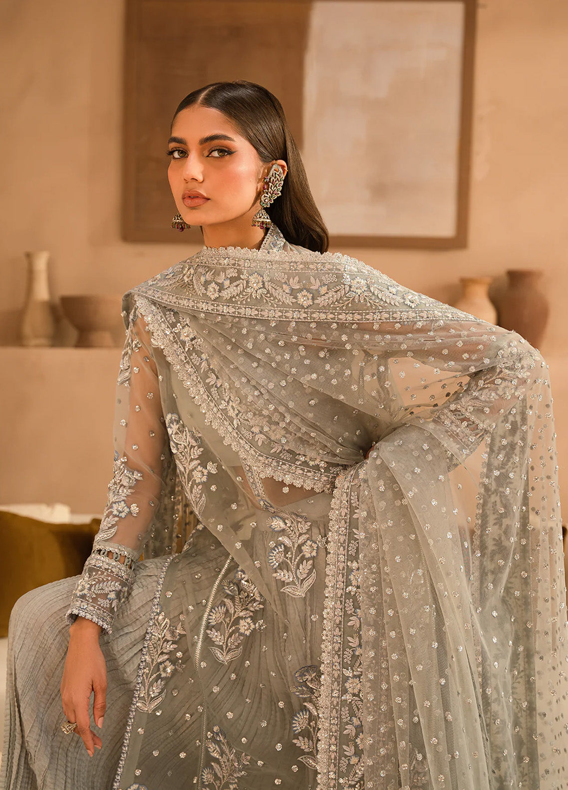 Ayzel By Afrozeh Panache Embroidered Organza 3 Piece Unstitched Suit AF24PF D-05 DASHA Ayzel By Afrozeh Panache Embroidered Organza 3 Piece Unstitched Suit AF24PF D-05 DASHA