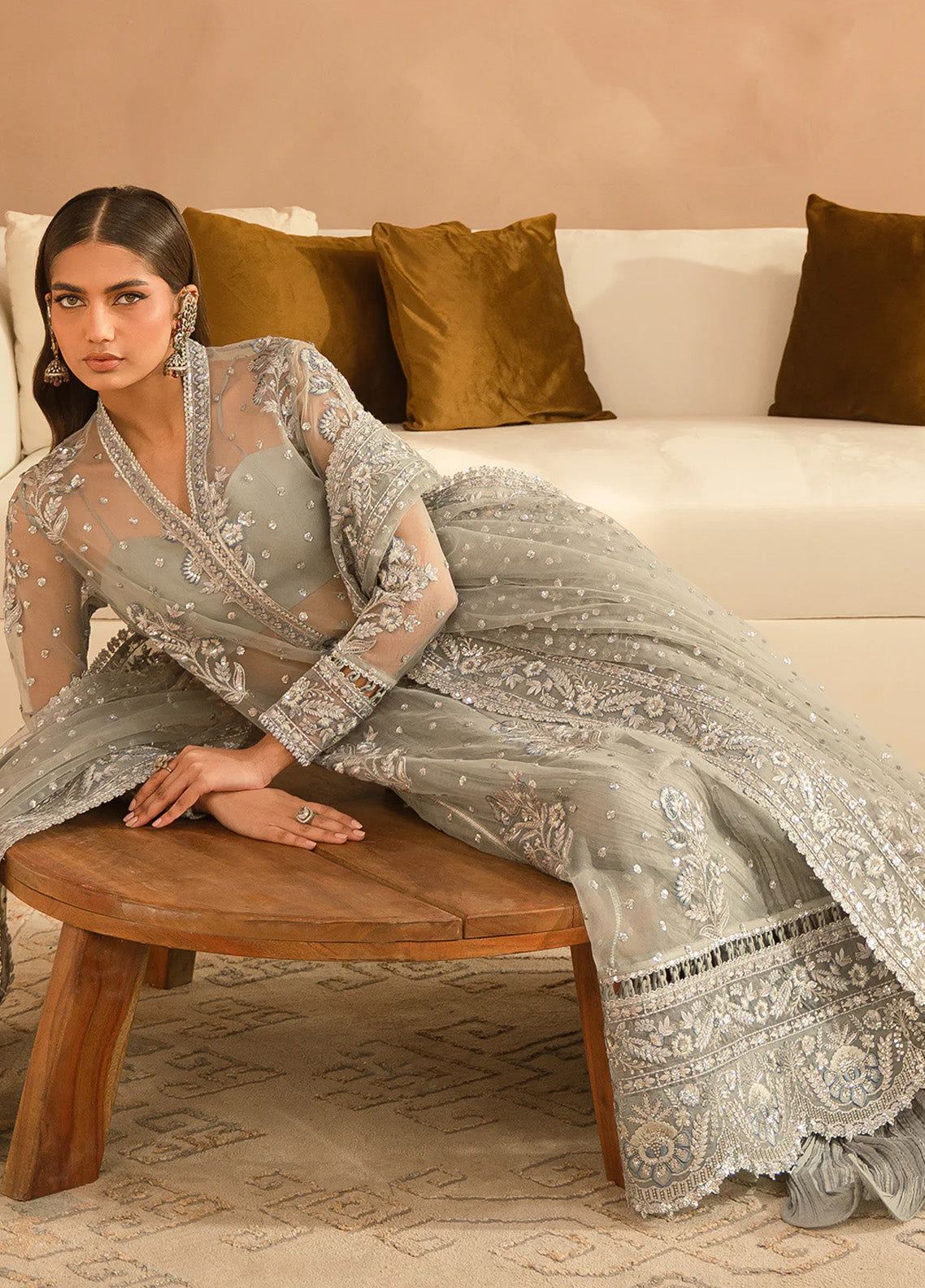 Ayzel By Afrozeh Panache Embroidered Organza 3 Piece Unstitched Suit AF24PF D-05 DASHA Ayzel By Afrozeh Panache Embroidered Organza 3 Piece Unstitched Suit AF24PF D-05 DASHA