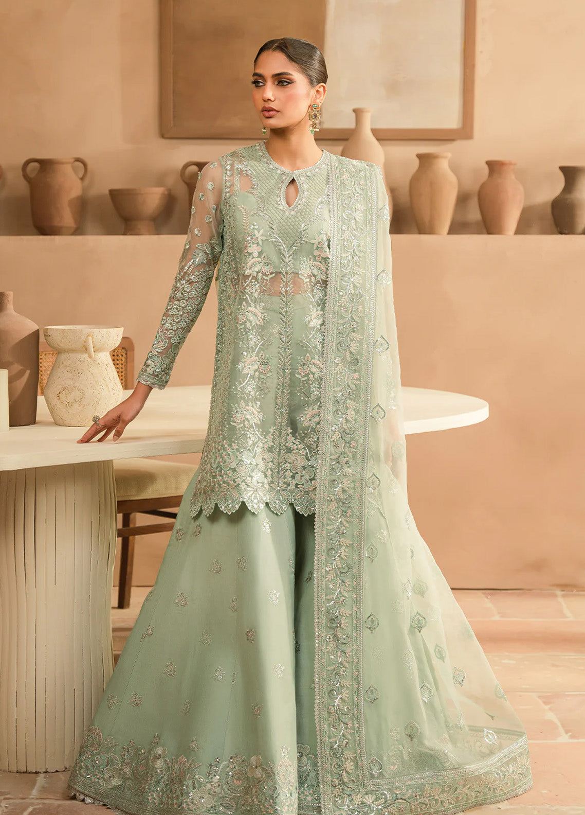 Ayzel By Afrozeh Panache Embroidered Organza 3 Piece Unstitched Suit AF24PF D-07 ILLIANA Ayzel By Afrozeh Panache Embroidered Organza 3 Piece Unstitched Suit AF24PF D-07 ILLIANA
