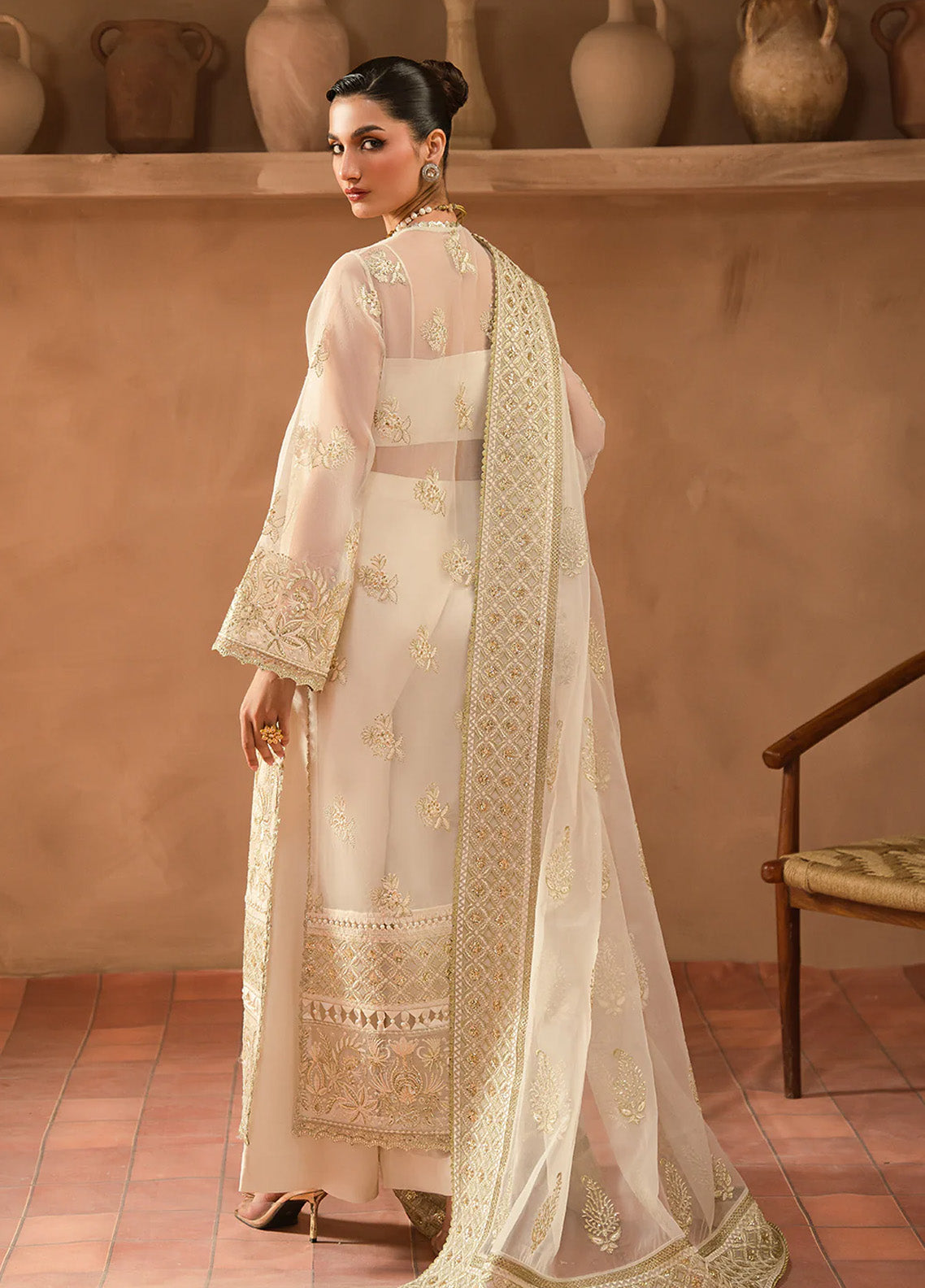 Ayzel By Afrozeh Panache Embroidered Organza 3 Piece Unstitched Suit AF24PF D-09 ESFIR Ayzel By Afrozeh Panache Embroidered Organza 3 Piece Unstitched Suit AF24PF D-09 ESFIR