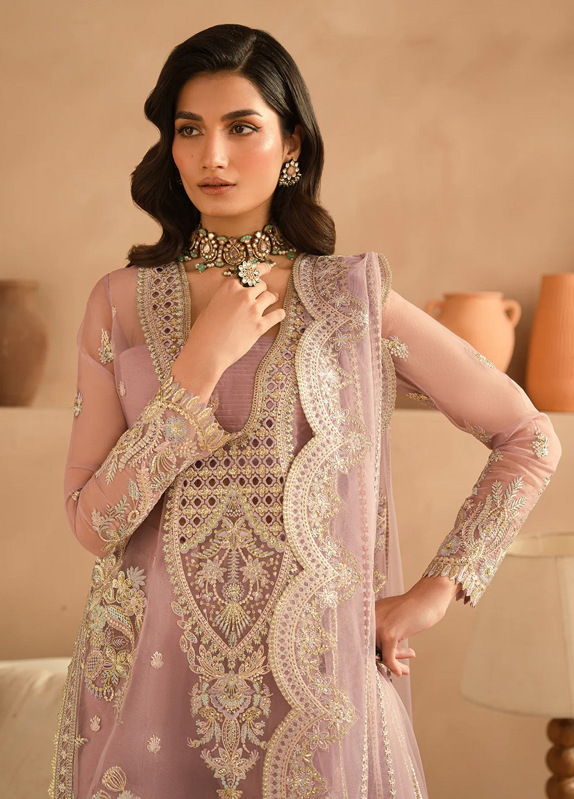 Ayzel By Afrozeh Panache Embroidered Organza 3 Piece Unstitched Suit AF24PF D-10 MAURA Ayzel By Afrozeh Panache Embroidered Organza 3 Piece Unstitched Suit AF24PF D-10 MAURA