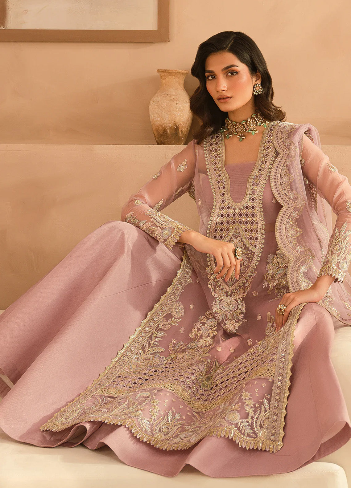 Ayzel By Afrozeh Panache Embroidered Organza 3 Piece Unstitched Suit AF24PF D-10 MAURA Ayzel By Afrozeh Panache Embroidered Organza 3 Piece Unstitched Suit AF24PF D-10 MAURA