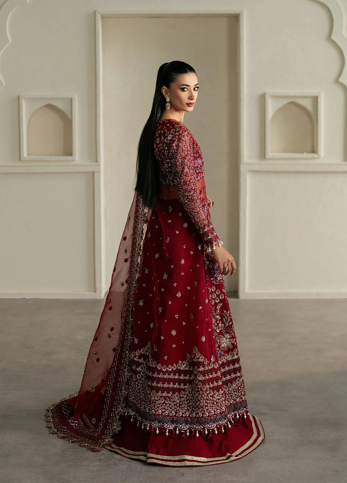 Ayzel By Afrozeh Pehli Nazar Embroidered Organza 3 Piece Unstitched Suit AF25APNF D-01 NAQQASH Ayzel By Afrozeh Pehli Nazar Embroidered Organza 3 Piece Unstitched Suit AF25APNF D-01 NAQQASH
