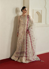 Ayzel By Afrozeh Pehli Nazar Embroidered Organza 3 Piece Unstitched Suit AF25APNF D-02 RANGREZ