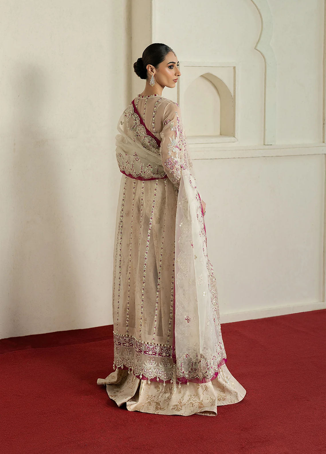 Ayzel By Afrozeh Pehli Nazar Embroidered Organza 3 Piece Unstitched Suit AF25APNF D-02 RANGREZ Ayzel By Afrozeh Pehli Nazar Embroidered Organza 3 Piece Unstitched Suit AF25APNF D-02 RANGREZ