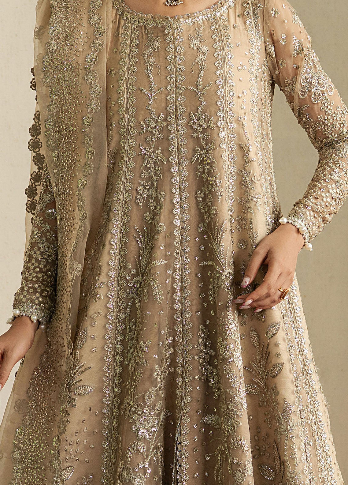 Ayzel By Afrozeh Pehli Nazar Embroidered Organza 3 Piece Unstitched Suit AF25APNF D-06 MEHEKTI Ayzel By Afrozeh Pehli Nazar Embroidered Organza 3 Piece Unstitched Suit AF25APNF D-06 MEHEKTI