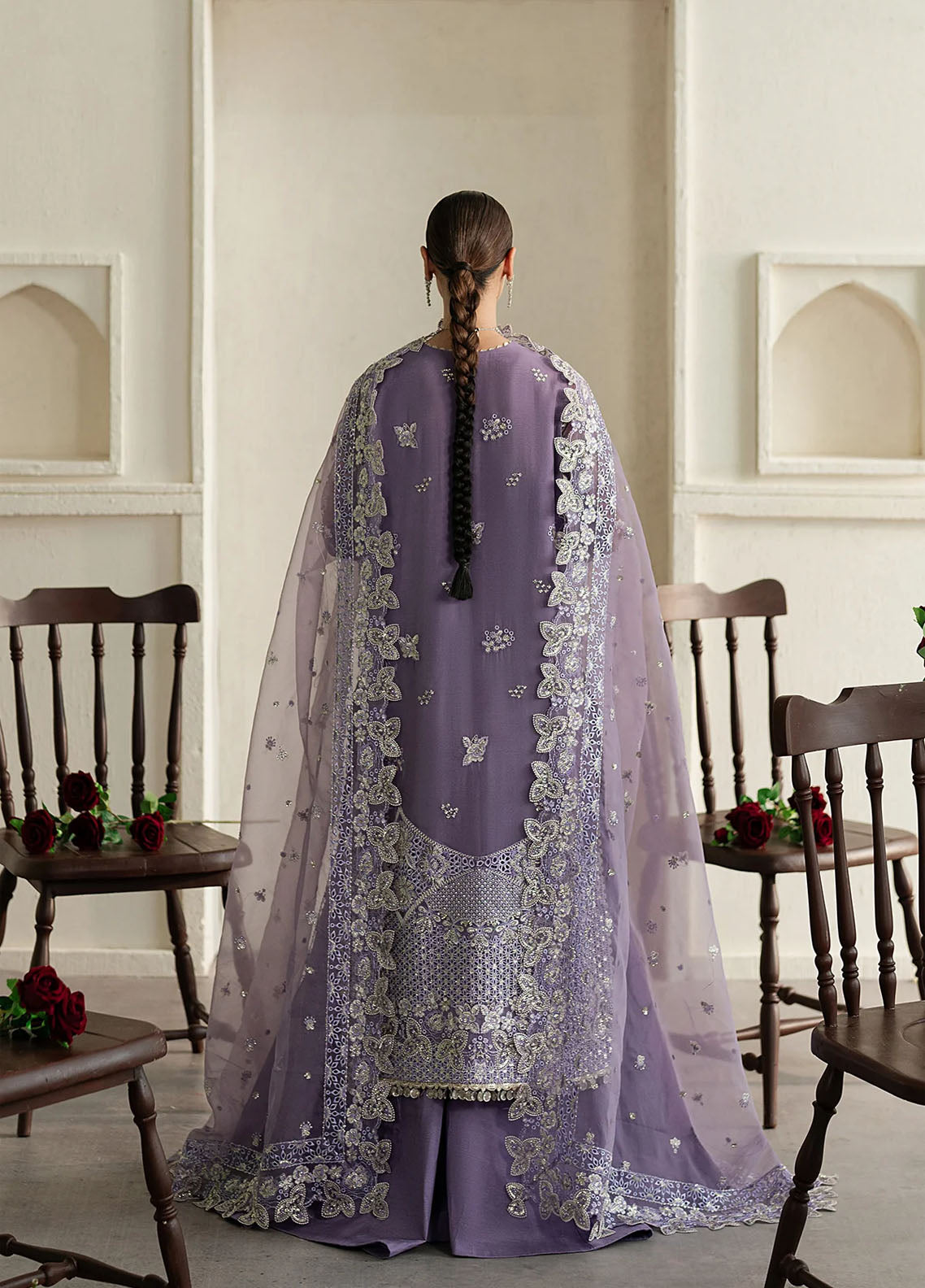 Ayzel By Afrozeh Pehli Nazar Embroidered Organza 3 Piece Unstitched Suit AF25APNF D-07 AFSANA Ayzel By Afrozeh Pehli Nazar Embroidered Organza 3 Piece Unstitched Suit AF25APNF D-07 AFSANA