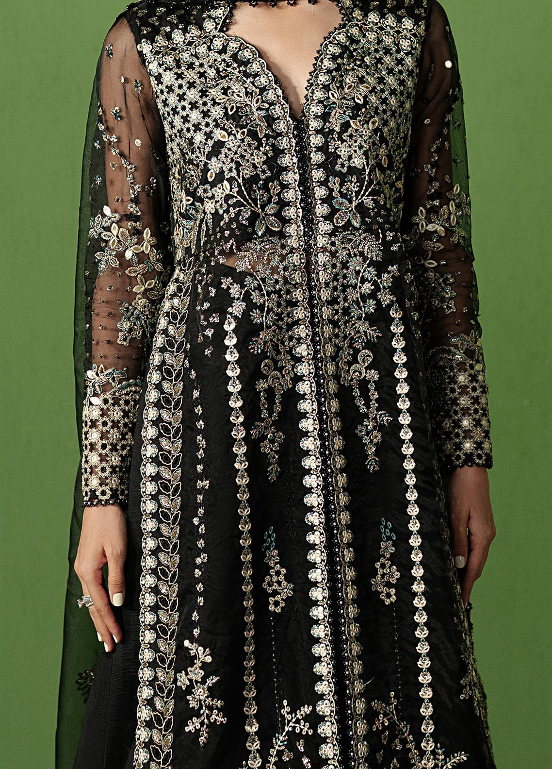 Ayzel By Afrozeh Pehli Nazar Embroidered Organza 3 Piece Unstitched Suit AF25APNF D-09 MANZAR Ayzel By Afrozeh Pehli Nazar Embroidered Organza 3 Piece Unstitched Suit AF25APNF D-09 MANZAR