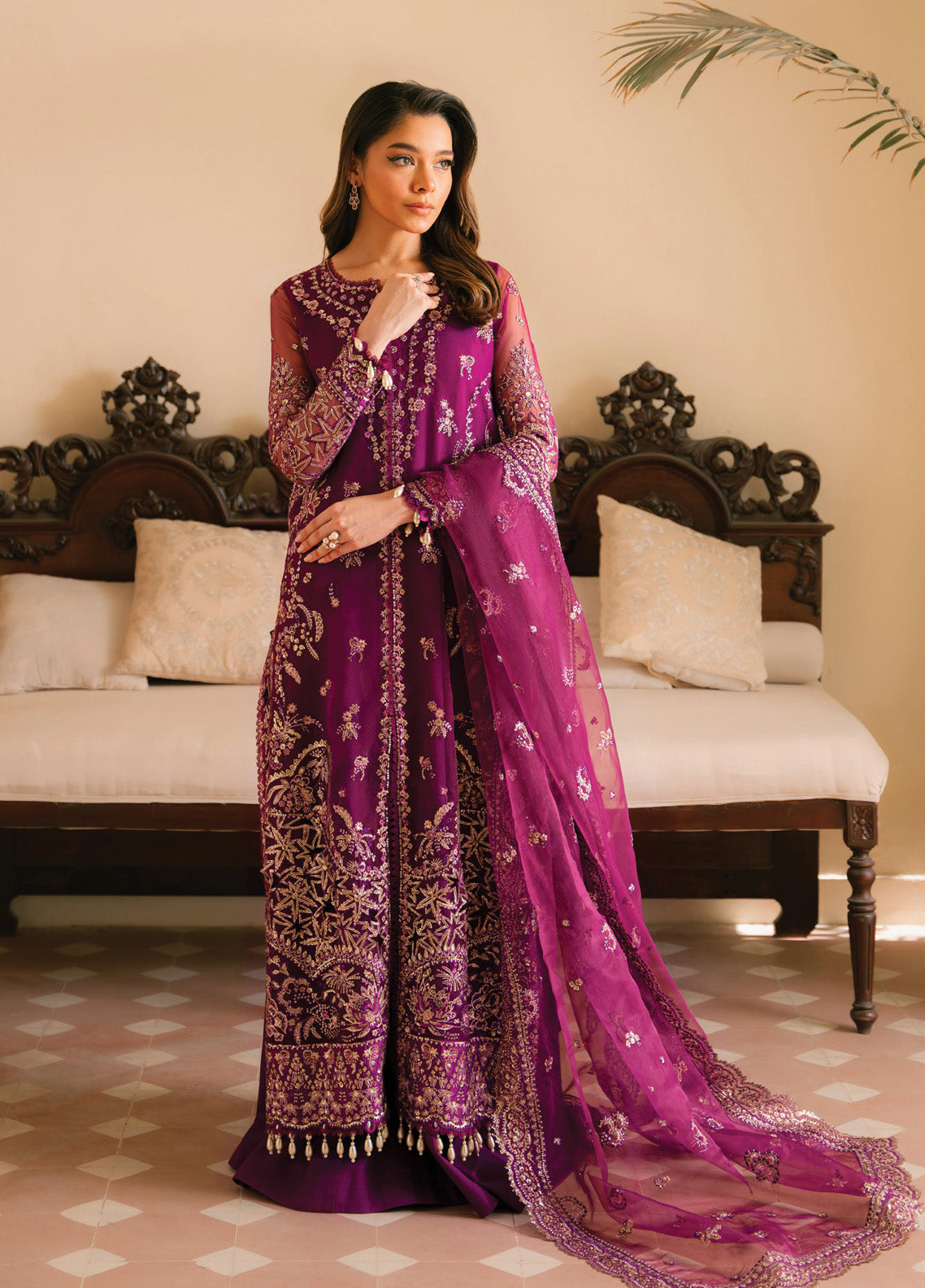 Ayzel By Afrozeh Solene Embroidered Organza 3 Piece Unstitched Suit AF24SF D-02 HONORA Ayzel By Afrozeh Solene Embroidered Organza 3 Piece Unstitched Suit AF24SF D-02 HONORA
