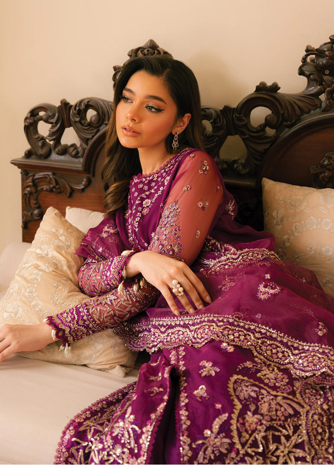 Ayzel By Afrozeh Solene Embroidered Organza 3 Piece Unstitched Suit AF24SF D-02 HONORA Ayzel By Afrozeh Solene Embroidered Organza 3 Piece Unstitched Suit AF24SF D-02 HONORA