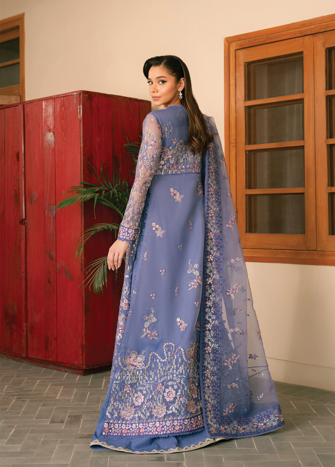 Ayzel By Afrozeh Solene Embroidered Organza 3 Piece Unstitched Suit AF24SF D-03 GISELLE Ayzel By Afrozeh Solene Embroidered Organza 3 Piece Unstitched Suit AF24SF D-03 GISELLE