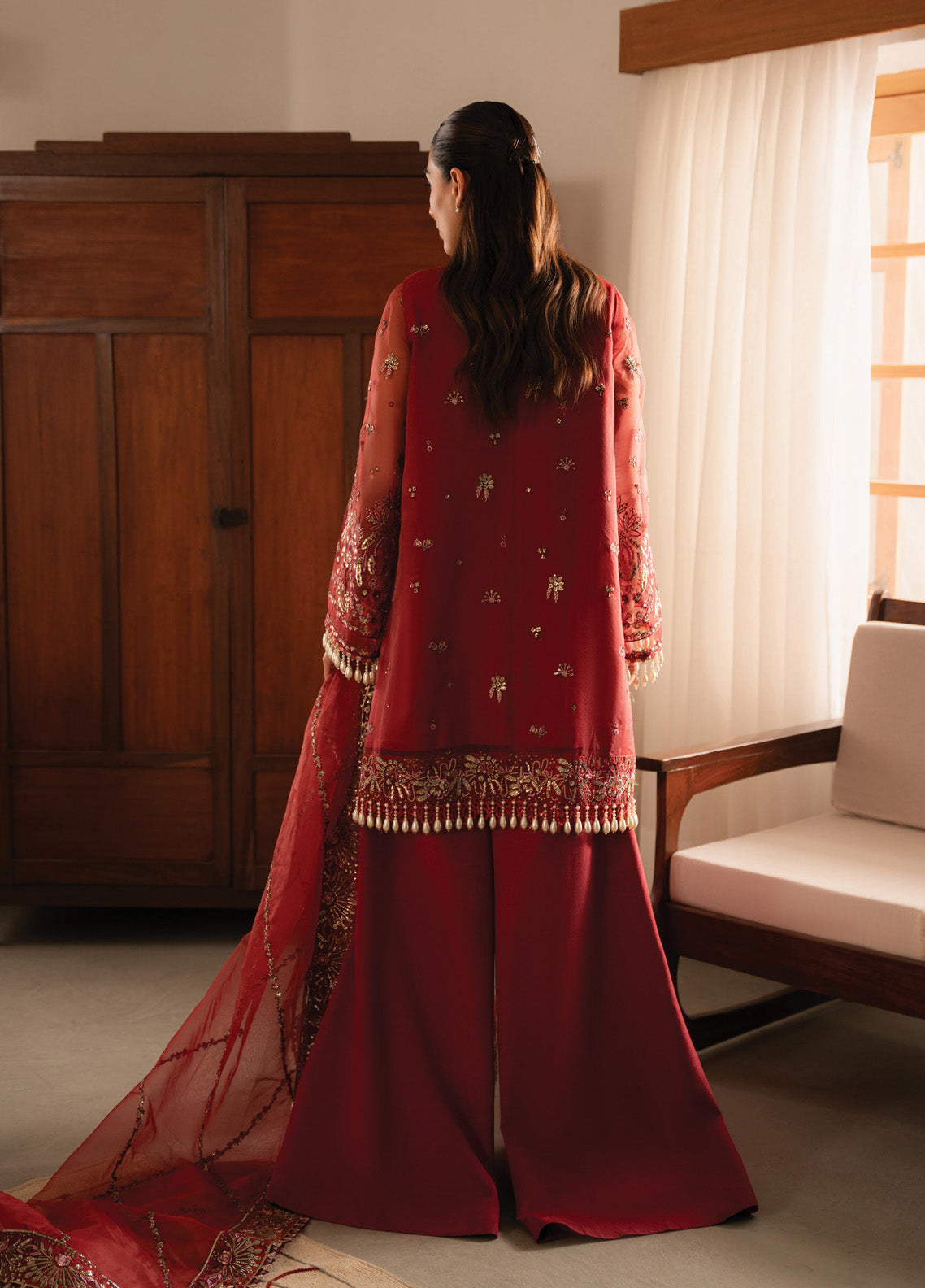 Ayzel By Afrozeh Solene Embroidered Organza 3 Piece Unstitched Suit AF24SF D-09 ADVA Ayzel By Afrozeh Solene Embroidered Organza 3 Piece Unstitched Suit AF24SF D-09 ADVA