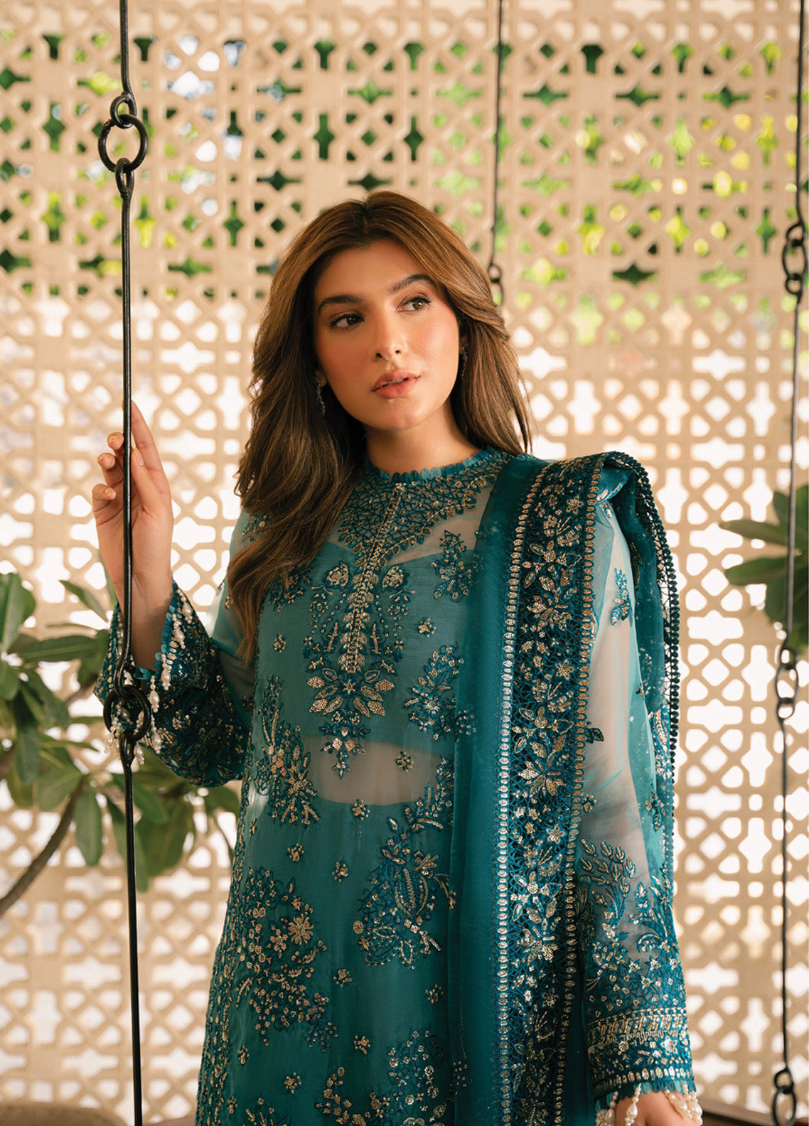 Ayzel By Afrozeh Solene Embroidered Organza 3 Piece Unstitched Suit AF24SF D-10 LILA Ayzel By Afrozeh Solene Embroidered Organza 3 Piece Unstitched Suit AF24SF D-10 LILA
