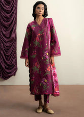 Ayzel By Afrozeh The Bare Minimum Core Embroidered Lawn 3 Piece Unstitched Suit AF24ABMV1 D-03 DEW PETAL