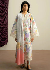 Ayzel By Afrozeh The Bare Minimum Core Embroidered Lawn 3 Piece Unstitched Suit AF24ABMV1 D-10 VELOURIA