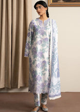 Ayzel By Afrozeh The Bare Minimum Core Embroidered Lawn 3 Piece Unstitched Suit AF24ABMV1 D-11 BLOOMSWAY