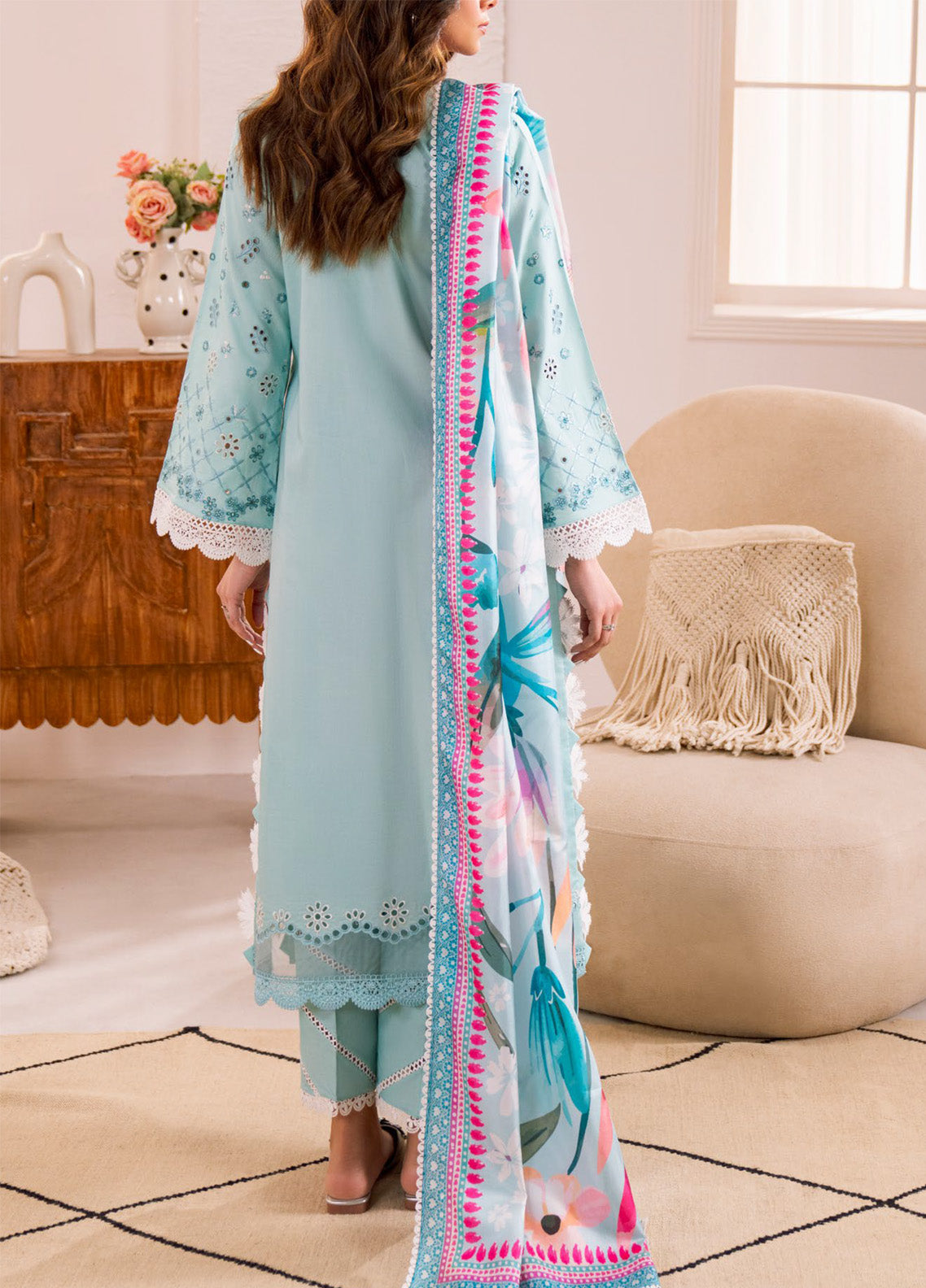 Azalea By Zavi Embroidered Lawn 3 Piece Unstitched Suit ZV25AL D-108 Azalea By Zavi Embroidered Lawn 3 Piece Unstitched Suit ZV25AL D-108