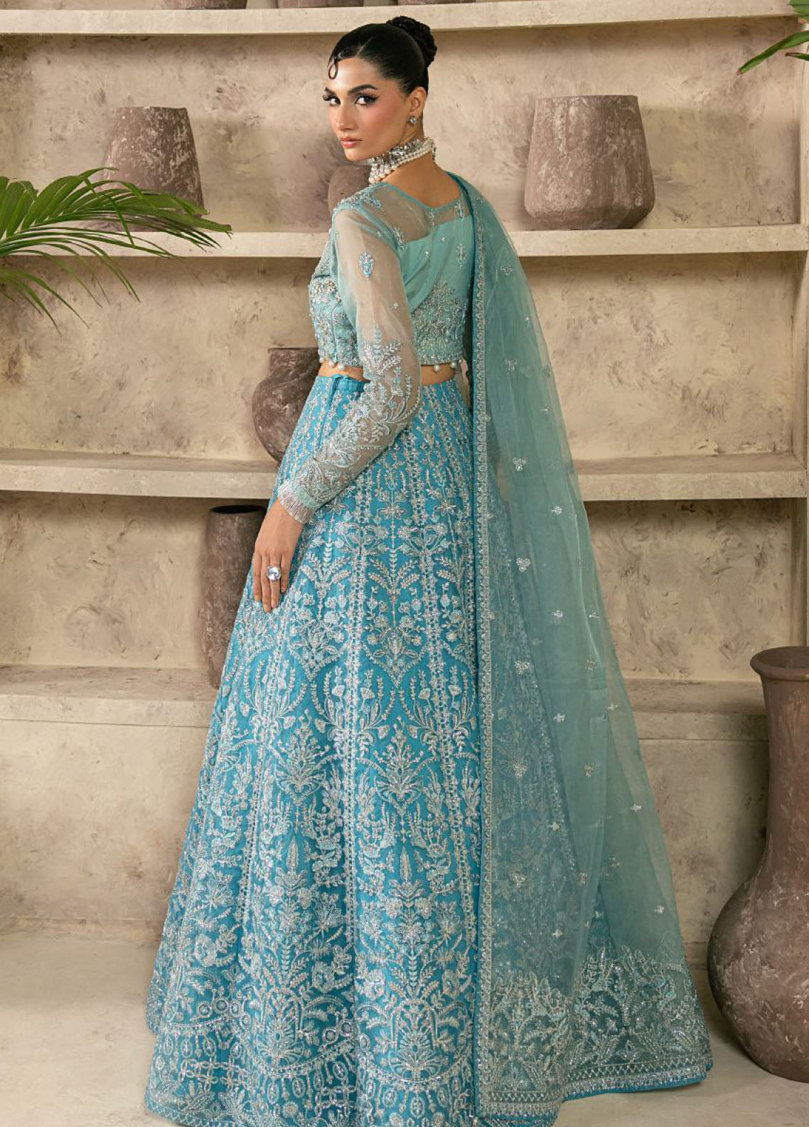 Azira By Gulaal Luxury Embroidered Organza 3 Piece Unstitched Suit GL25ALF D-LFU-01 ELARIA Azira By Gulaal Luxury Embroidered Organza 3 Piece Unstitched Suit GL25ALF D-LFU-01 ELARIA