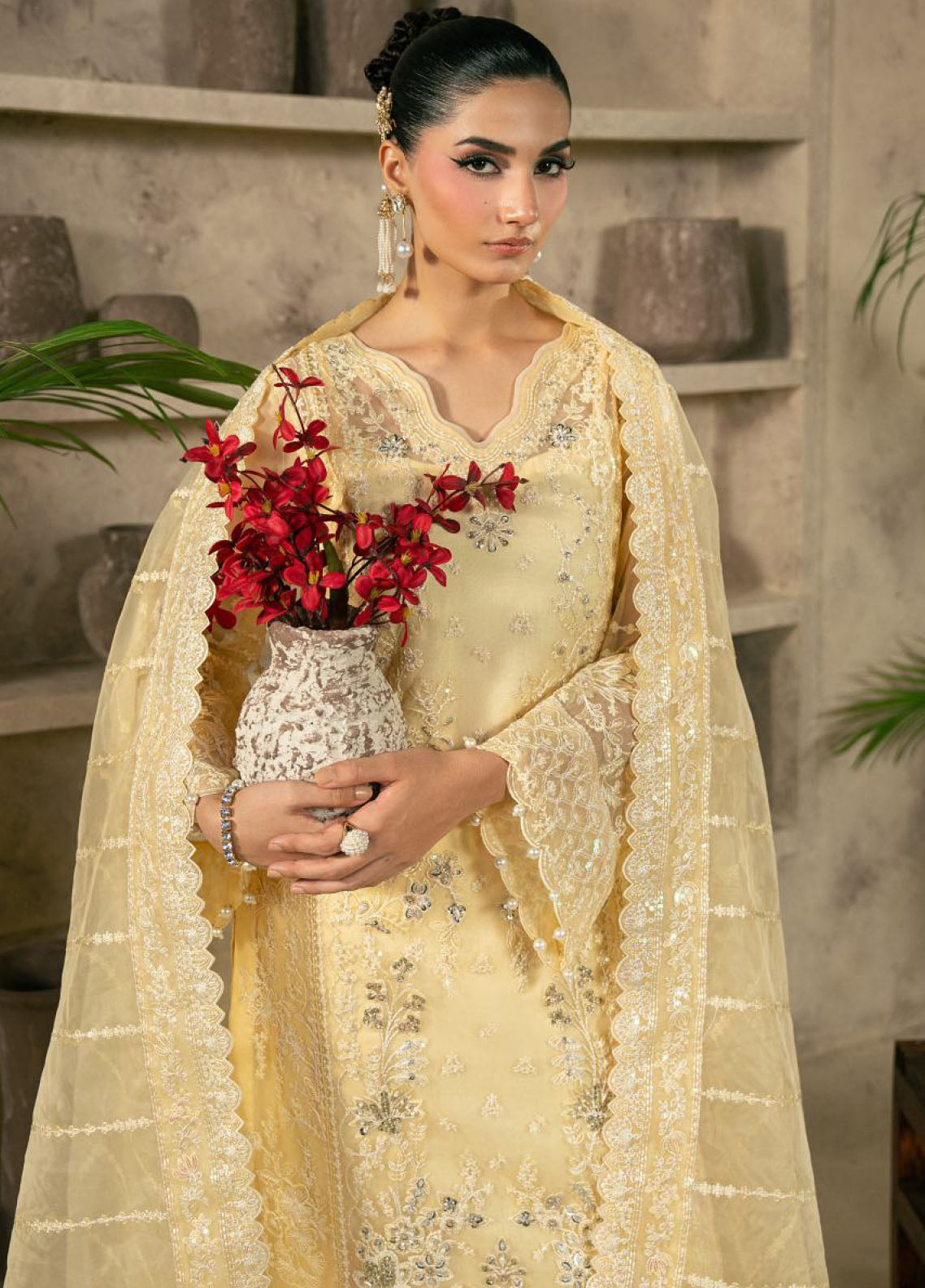 Azira By Gulaal Luxury Embroidered Organza 3 Piece Unstitched Suit GL25ALF D-LFU-05 AUREVA Azira By Gulaal Luxury Embroidered Organza 3 Piece Unstitched Suit GL25ALF D-LFU-05 AUREVA