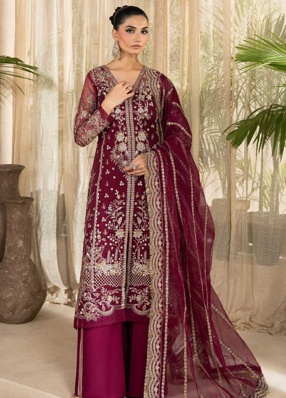 Azira By Gulaal Luxury Embroidered Organza 3 Piece Unstitched Suit GL25ALF D-LFU-06 AMISRA Azira By Gulaal Luxury Embroidered Organza 3 Piece Unstitched Suit GL25ALF D-LFU-06 AMISRA