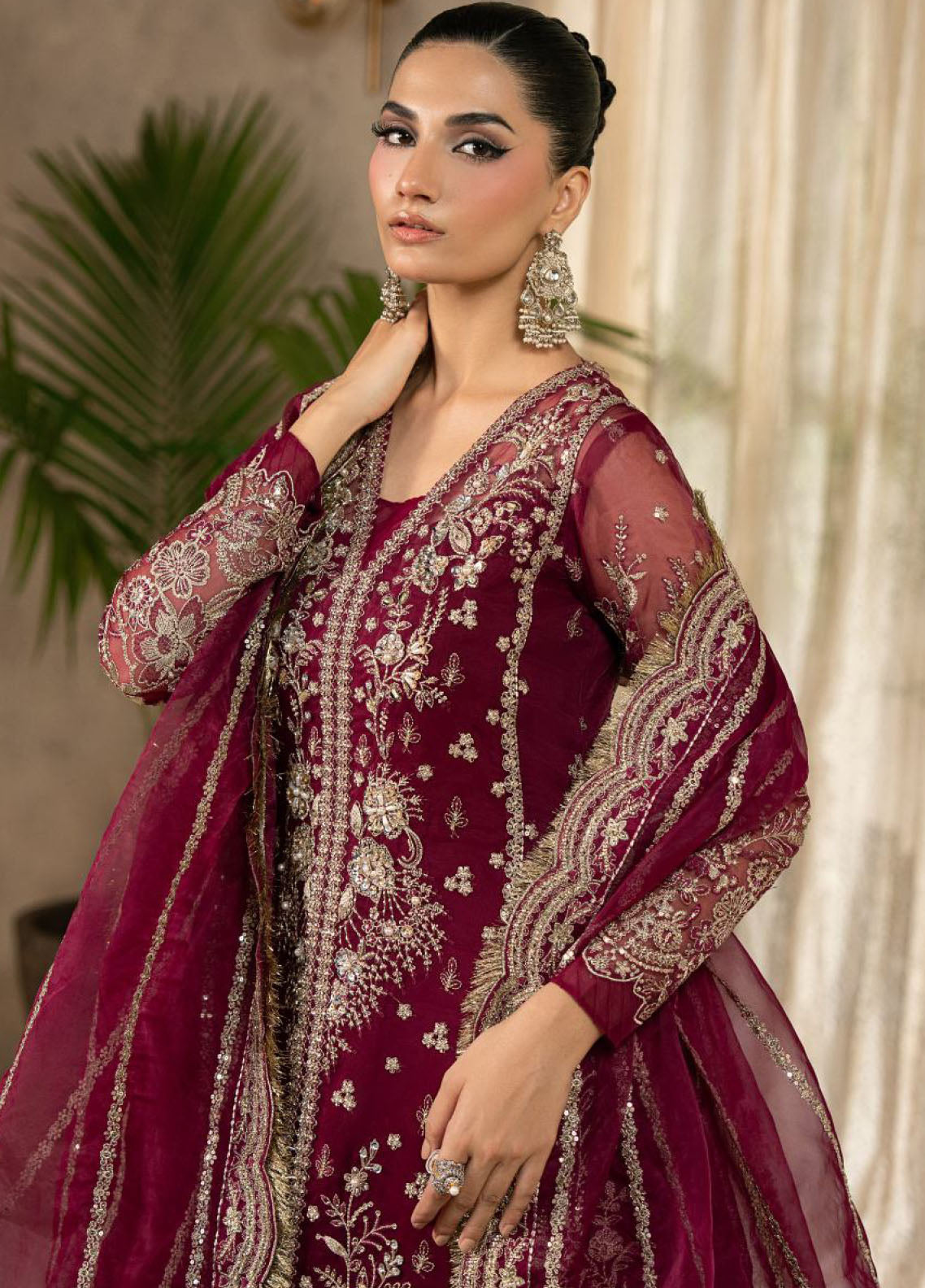 Azira By Gulaal Luxury Embroidered Organza 3 Piece Unstitched Suit GL25ALF D-LFU-06 AMISRA Azira By Gulaal Luxury Embroidered Organza 3 Piece Unstitched Suit GL25ALF D-LFU-06 AMISRA