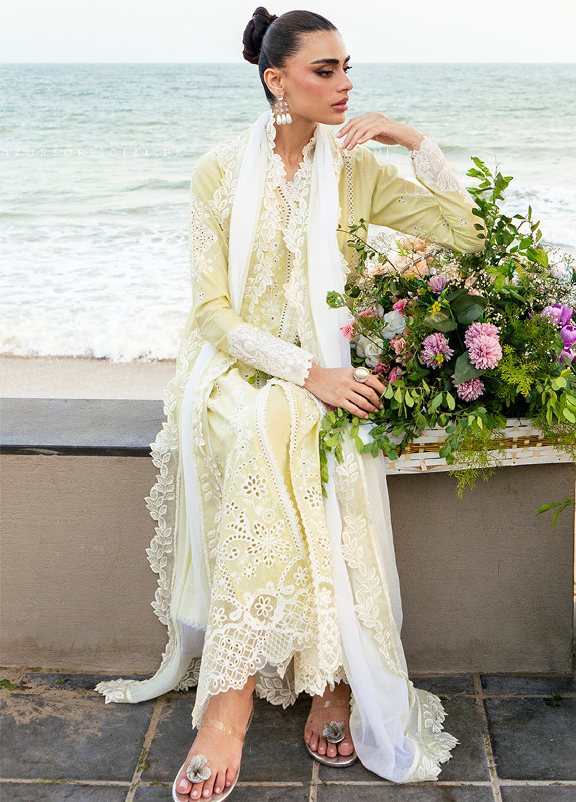 Azure Luxury Embroidered Lawn 3 Piece Unstitched Suit AZU25LL D-IMPERIAL SAFFRON Azure Luxury Embroidered Lawn 3 Piece Unstitched Suit AZU25LL D-IMPERIAL SAFFRON