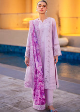 Azure Luxury Embroidered Lawn 3 Piece Unstitched Suit AZU25LL D-LILAC MAJESTY