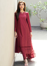 Azure Luxury Embroidered Lawn 3 Piece Unstitched Suit AZU25LL D-ROSSO ROYAL