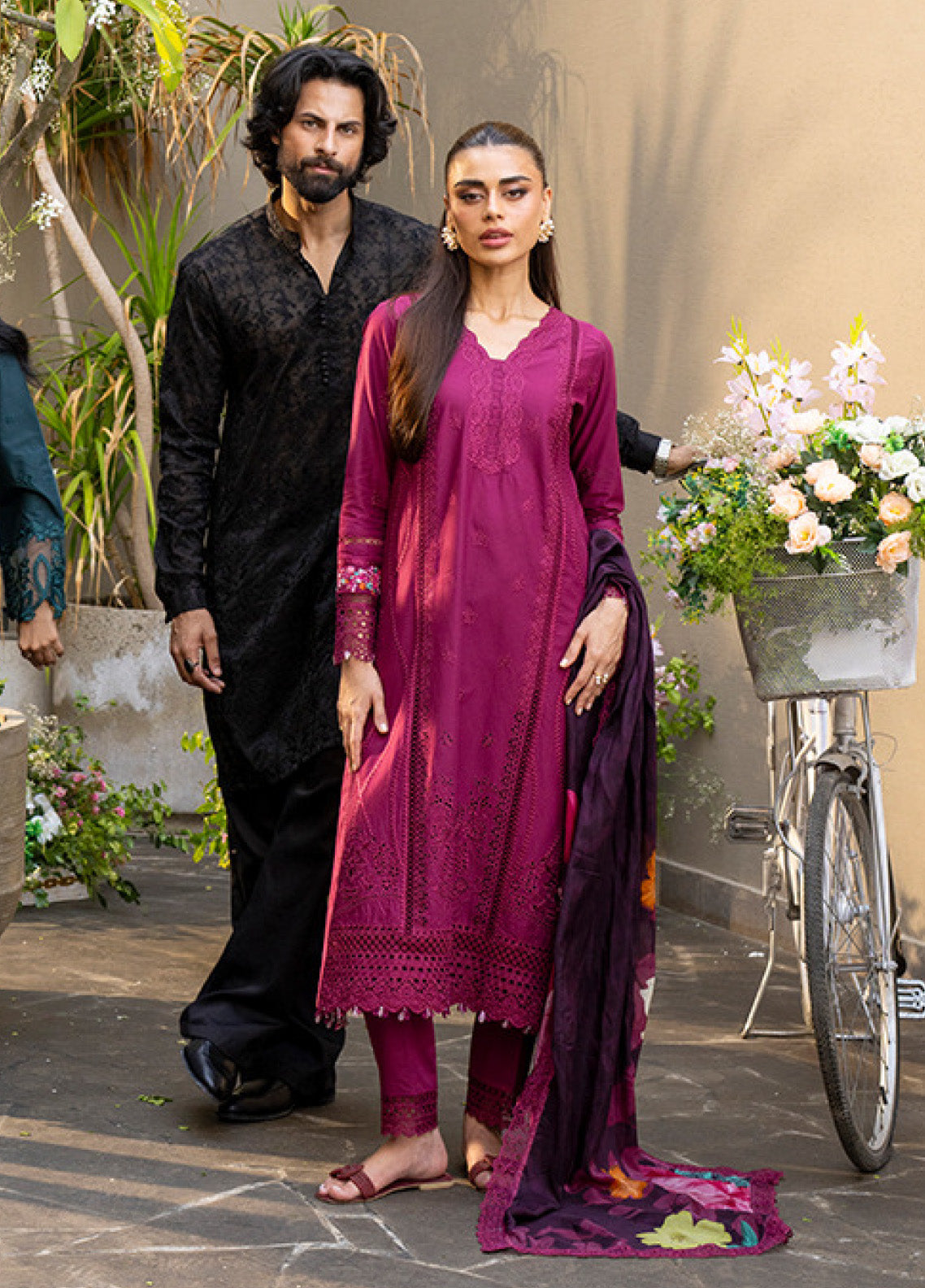 Azure Luxury Embroidered Lawn 3 Piece Unstitched Suit AZU25LL D-WINE MIRAGE Azure Luxury Embroidered Lawn 3 Piece Unstitched Suit AZU25LL D-WINE MIRAGE