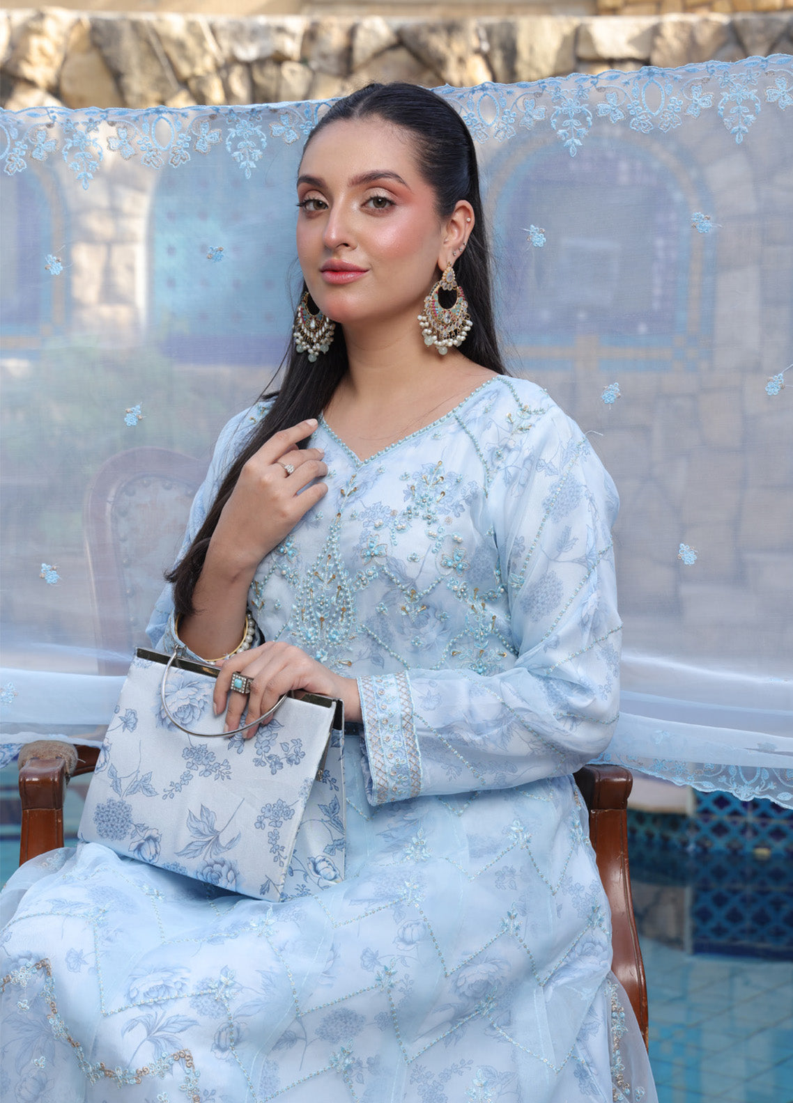 Ballerina By Schick Luxury Embroidered Organza 3 Piece Semi Stitched Suit SDH25BV2 ATHE-02 Ballerina By Schick Luxury Embroidered Organza 3 Piece Semi Stitched Suit SDH25BV2 ATHE-02