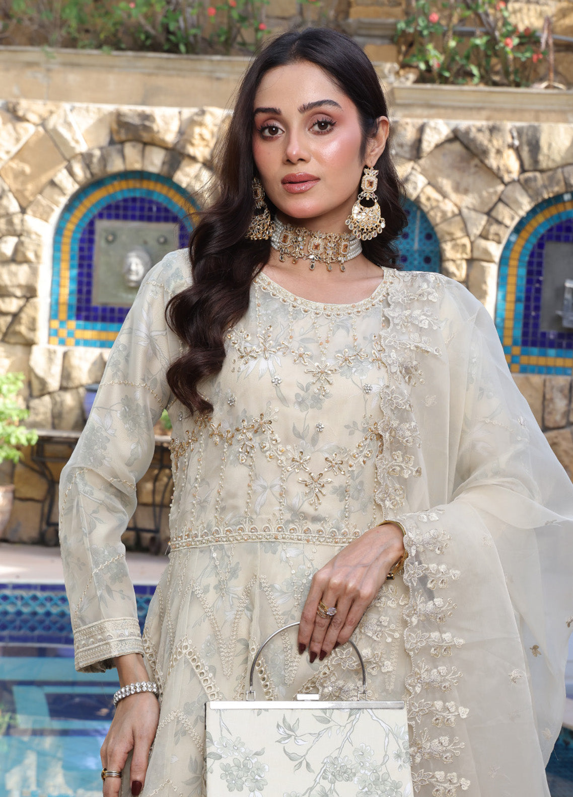 Ballerina By Schick Luxury Embroidered Organza 3 Piece Semi Stitched Suit SDH25BV2 ATHE-03 Ballerina By Schick Luxury Embroidered Organza 3 Piece Semi Stitched Suit SDH25BV2 ATHE-03