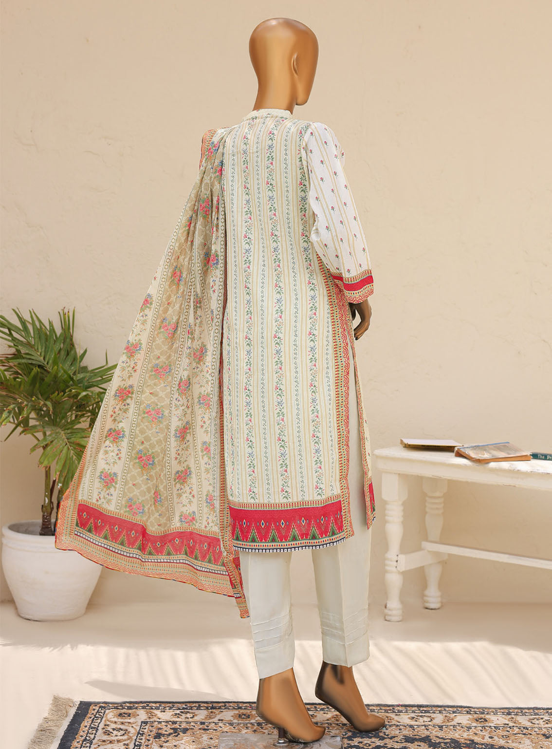 Bareera By MTF Digital Printed Mid Summer Lawn 3 Piece Unstitched Suit MTF24BV3 D-03 Bareera By MTF Digital Printed Mid Summer Lawn 3 Piece Unstitched Suit MTF24BV3 D-03