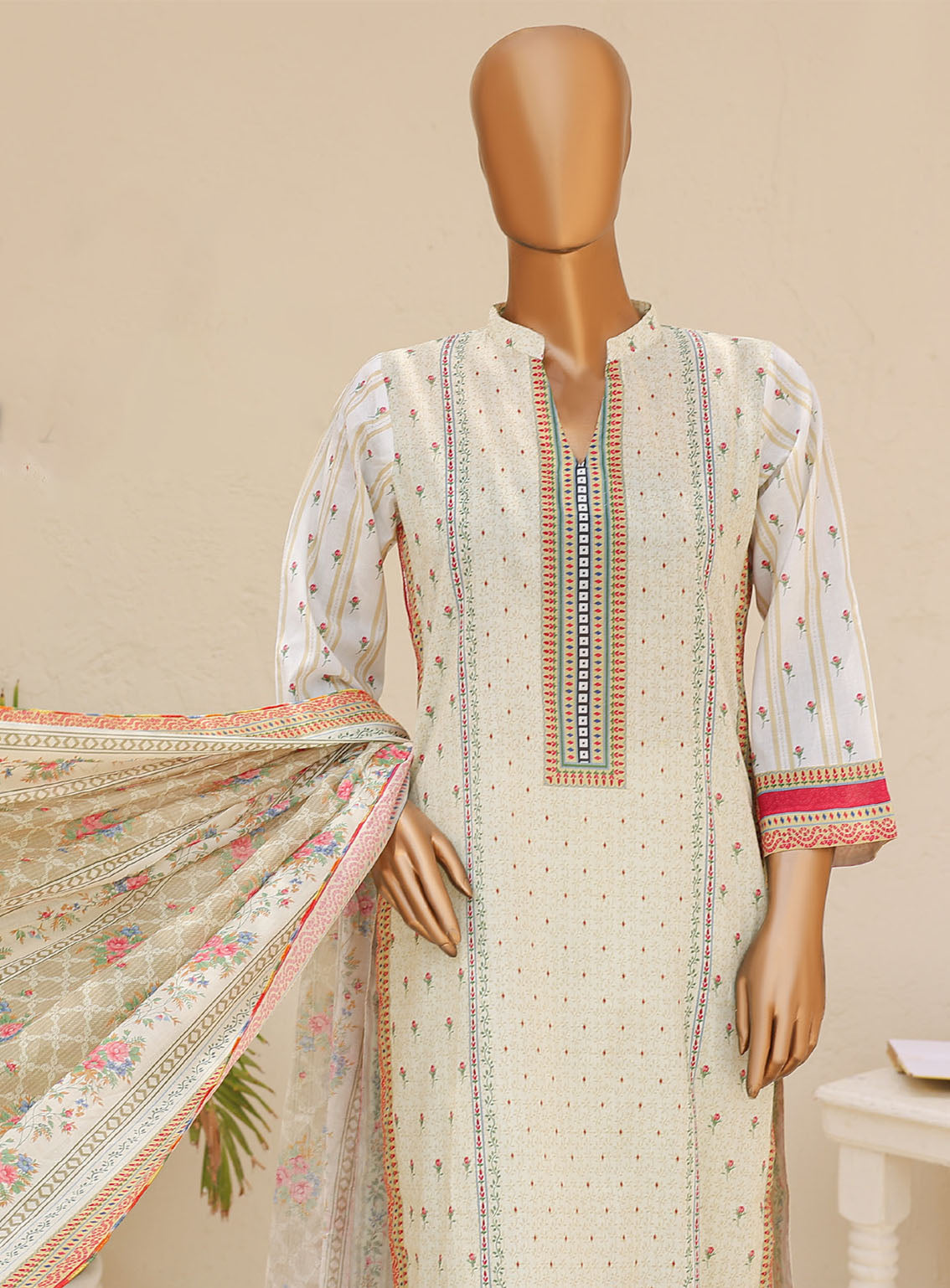 Bareera By MTF Digital Printed Mid Summer Lawn 3 Piece Unstitched Suit MTF24BV3 D-03 Bareera By MTF Digital Printed Mid Summer Lawn 3 Piece Unstitched Suit MTF24BV3 D-03